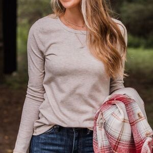 Pulse Love You Forever Knit Top Oatmeal‎ L NWT IN PACKAGING